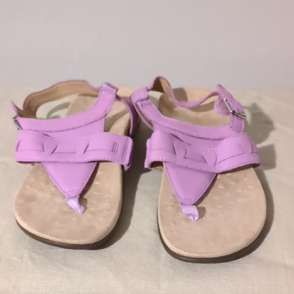 Vionic Orthotic Comfort Sandals Lavender Purple Adjustable Strap Women’s Size 8